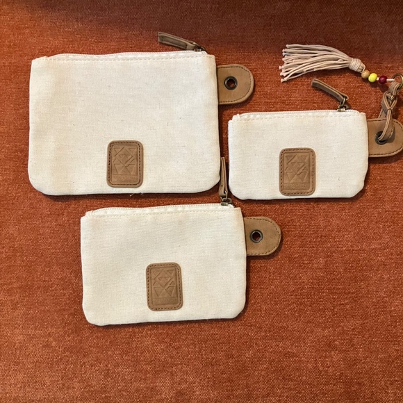 Star Wars Galaxy’s Edge Creatures 3 Zippered Pouch Coin Purse Porg Loth Disney - Picture 5 of 8